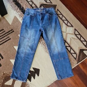 Cleo & Wolf High Rise Straight Jeans